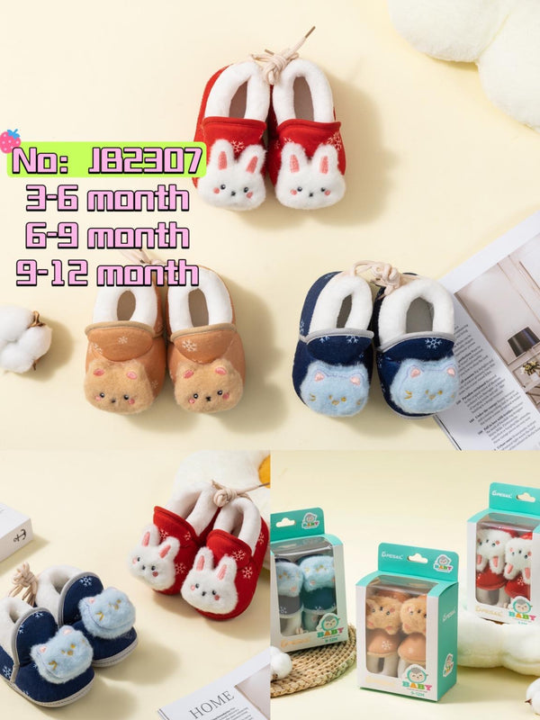 New Born Baby Cartoon Shoes (Bunny, Cat and Bear styles)